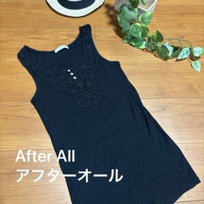 値下げ!After All アフターオール リブタンクトップ 刺繍入り 重ね着にチラ見せでかわいい!サマンサモスモス好きな方に!
