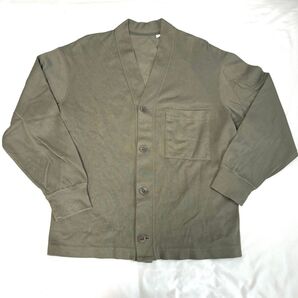 ユニクロ フレンチリブカーディガン UNIQLO 長袖 メンズ グリーン カーキ 緑