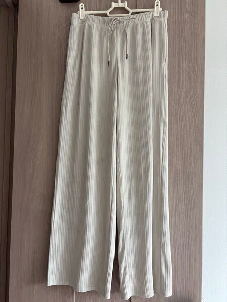 GU ワイドパンツ 白 L
