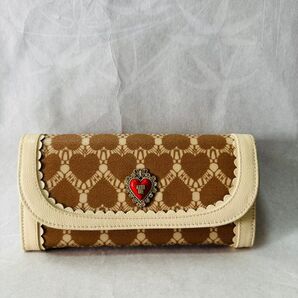 希少ANNA SUI アナスイ 長財布 ビーハート フラップ 財布