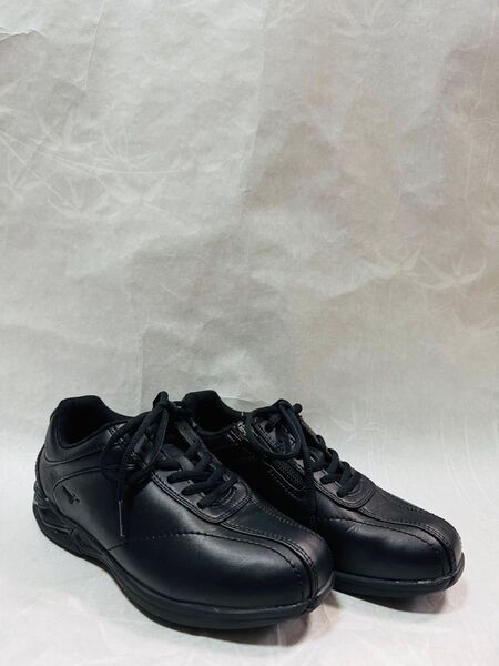 MIZUNO ミズノ サイドジップ ウォーキングシューズ 黒 22.5