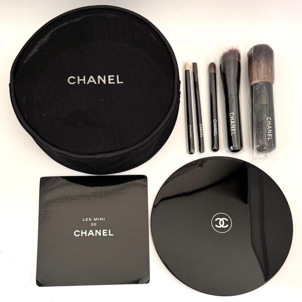 CHANEL レ ミニ ドゥ シャネル ミニメイクブラシ ポーチ ミラー セット トラベル 未使用