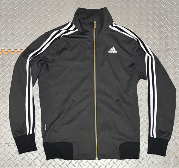 adidas アディダス デニム風 ジャージ トラックジャケット ブラック M サイズ
