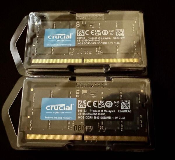 Crucial DDR5-5600 SODIMM 32GB CT16G56C46S5