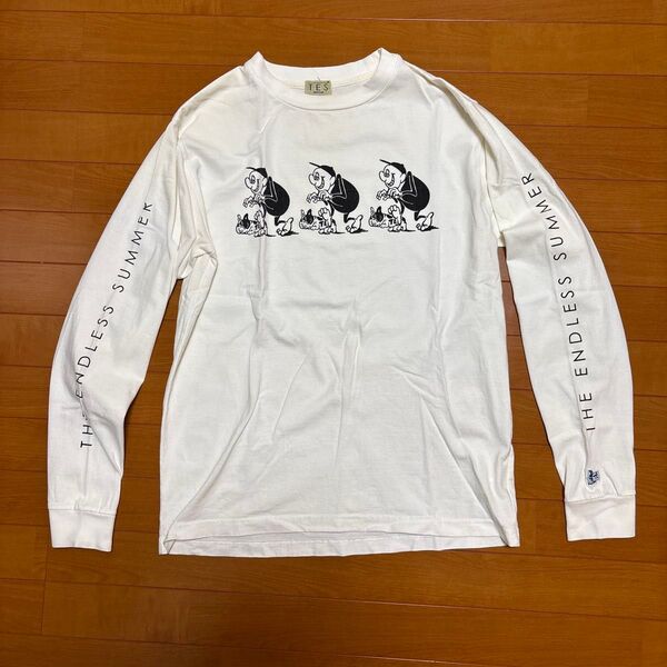 【日本製】TES THE ENDLESS SUMMER ロンT ホワイト Mサイズ
