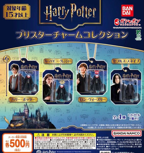 ハリー・ポッター ブリスターチャームコレクション 全4種セット ガチャ 送料無料 匿名配送