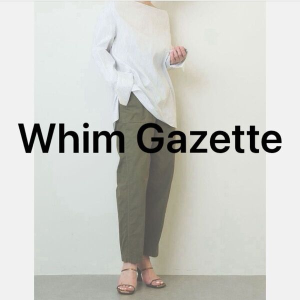 Whim Gazette チノパン ベイカーパンツ カーゴパンツ ワークパンツ コットンパンツ カーキ 春夏ボトムス 訳あり