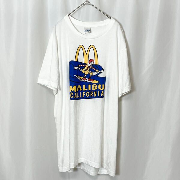 McDonald's マクドナルド マリブ店限定 波乗り Tシャツ カリフォルニア L MALIBU CALIFORNIA