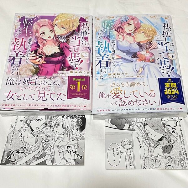 私の推しは当て馬です! 転生して義弟を可愛がったらめちゃくちゃ執着されました 上巻 下巻 セット 特典つき