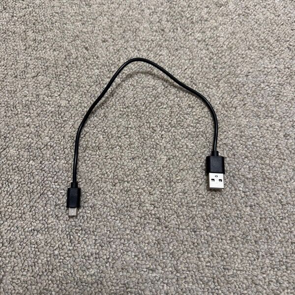 USBケーブル typeA to microUSB 黒 ブラック 充電ケーブル