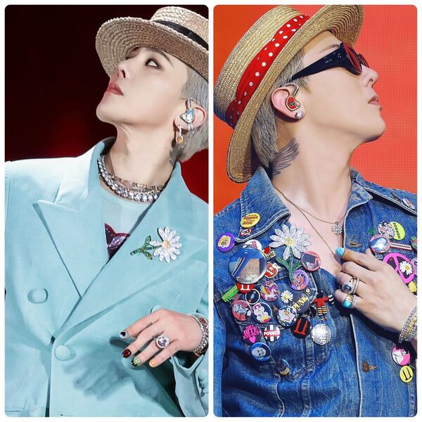 g-dragon デイジー ピンバッジ ブローチ 大きいサイズ