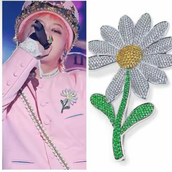 g-dragon デイジー お花 ピンバッジ ブローチ