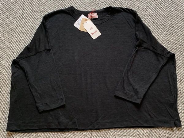 【新品タグ付】Mao made/マオ メイド/リネン100% プルオーバー/七分袖