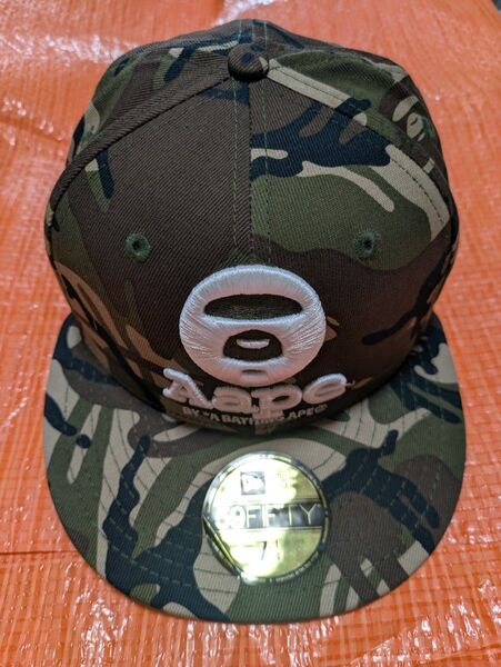 A BATHING APE NEW ERA 迷彩柄 キャップ 帽子 7 1/4