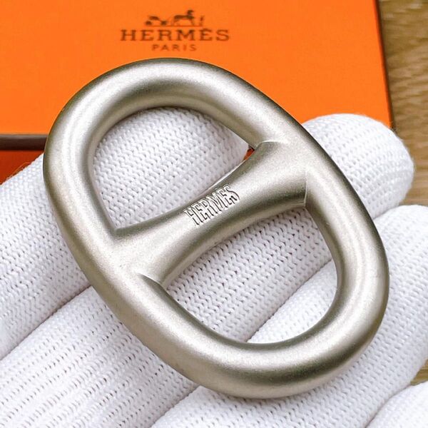 ◇エルメス◇HERMES シェーヌダンクル スカーフリング 48.2g シルバー ブランド