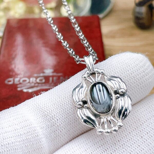◇ジョージジェンセン◇GEORG JENSEN イヤー ネックレス 2000 年 ペンダント Ag925 シルバー ブランド