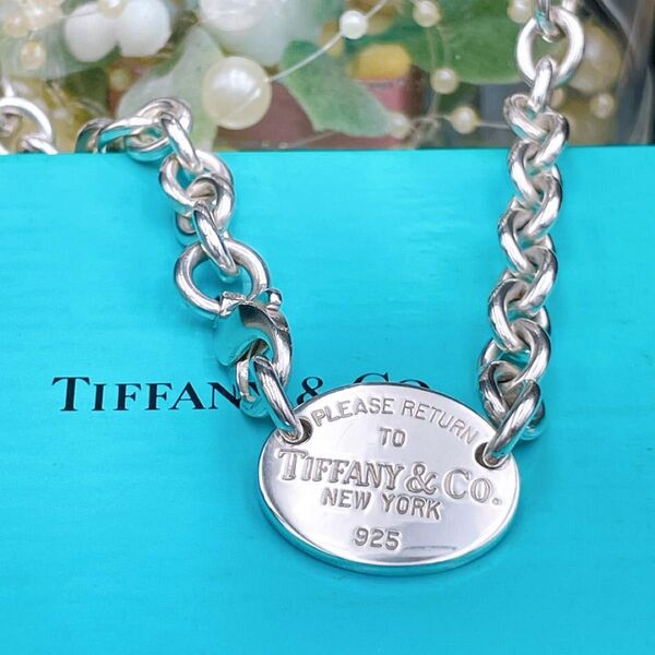 ◇ティファニー◇Tiffany&Co. リターントゥティファニー オーバルタグ チョーカー Ag925 シルバー ブランド