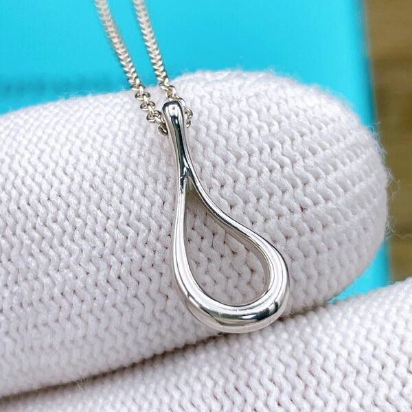 ◇ティファニー◇Tiffany&Co. オープンティアドロップ ネックレス ペンダント Ag925 シルバー 1.8g ブランド