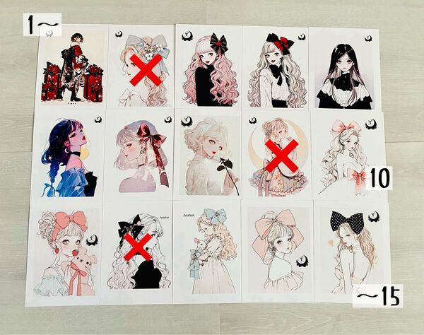 バラ売り可 女の子ステッカー 人物ステッカー 1枚95円