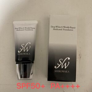 ★新品★未使用★未開封★シロワカ ディープホワイト&リンクルリペア ファンデーション SPF50+ PA++++ 26g