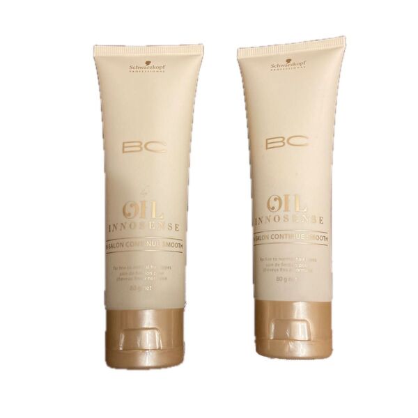 ★新品★未開封★未使用★BCオイル イノセンス インサロンコンティニュースムース 集中トリートメント 80g ×2本セット