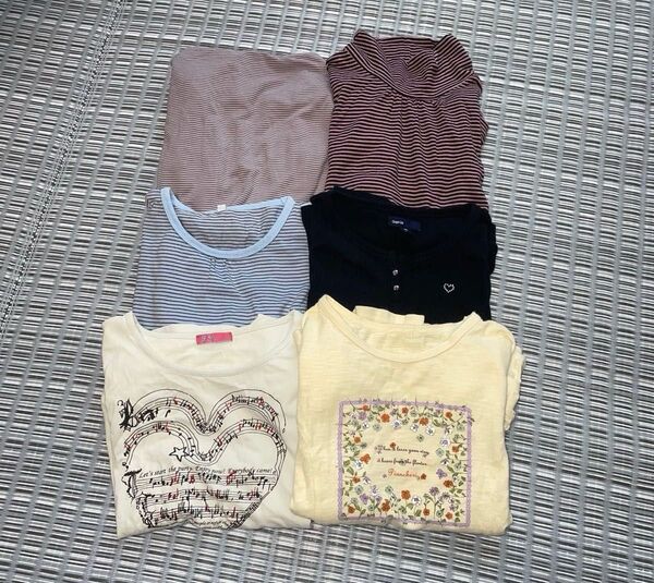 子供服 長袖 Tシャツ ロンT 6点セット まとめ売り 150 160
