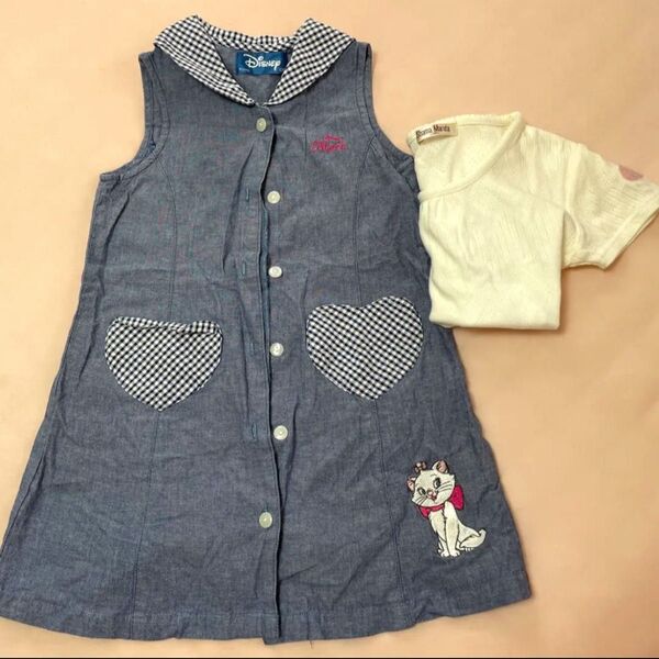 マリー ディズニー ワンピース 半袖付き 120cm 夏物 まとめ売り 女の子 子供服 キッズ