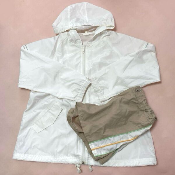レインコート 上着 短パン セット売り 子供服 150