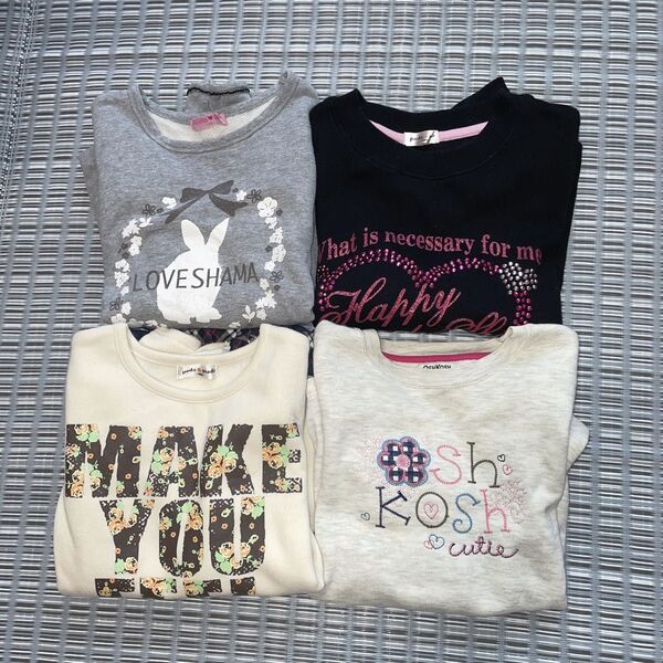 子供服 長袖 ロンT 4点セット まとめ売り 140 スウェット