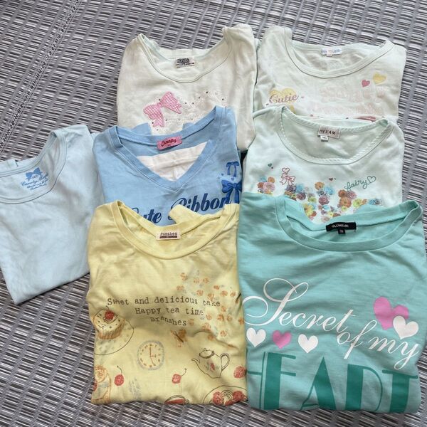 子供服 Tシャツ 長袖 ロンT 7点セット まとめ売り 140 150