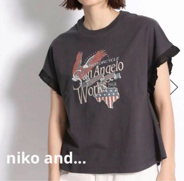 新品タグ付☆ ニコアンドGOOD ROCK SPEEDフリルTシャツ