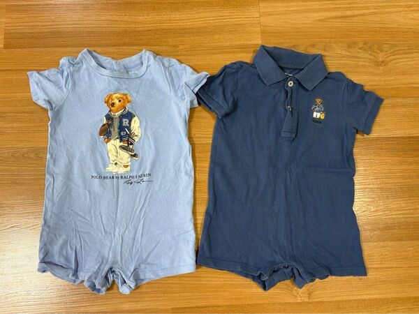 POLO ラルフローレン ロンパース カバーオール 75cm 2枚セット