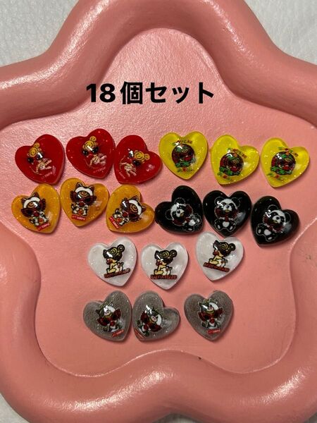 ヒス ネイルパーツ 18個セット