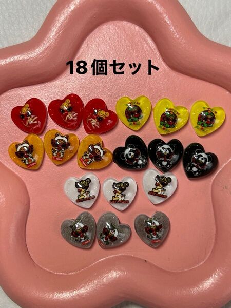 ヒス ネイルパーツ 18個セット