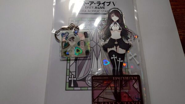 デート・ア・ライブ ホログラムデカアクリルスタンド 時崎狂三 南の島のシスター ver. 新品未開封 アクキーセット