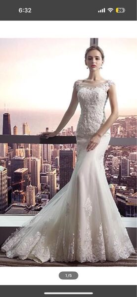 結婚式 フォトウエディング ウエディングドレス マーメイド 美品