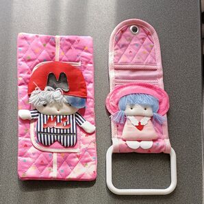 未使用品 ティッシュカバーとタオルハンガー2点セット