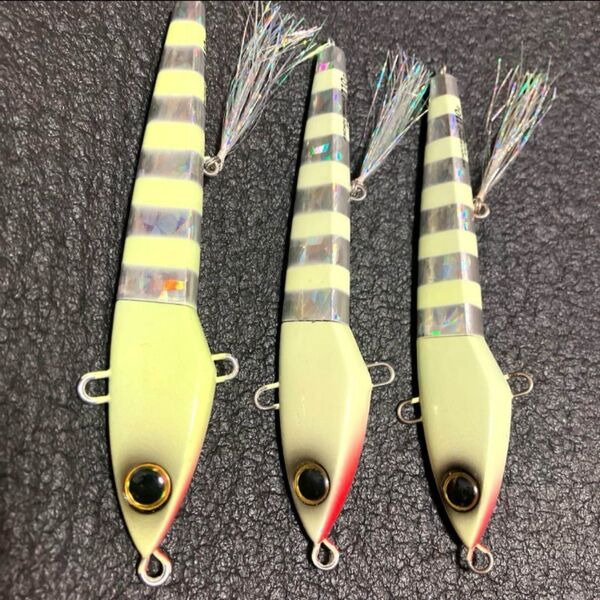ジャッカル アンチョビミサイルターボ 110g グローストライプ タチウオジグ