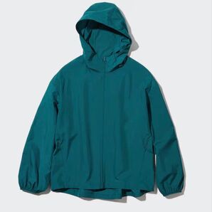 ユニクロ ポケッタブルUVカットパーカ M グリーン