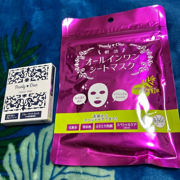 【新品未使用】Pearly Dew 薬用リンクルホワイトパウダーセラムファンデーション シルキーカバーベージュex 10g+おまけ