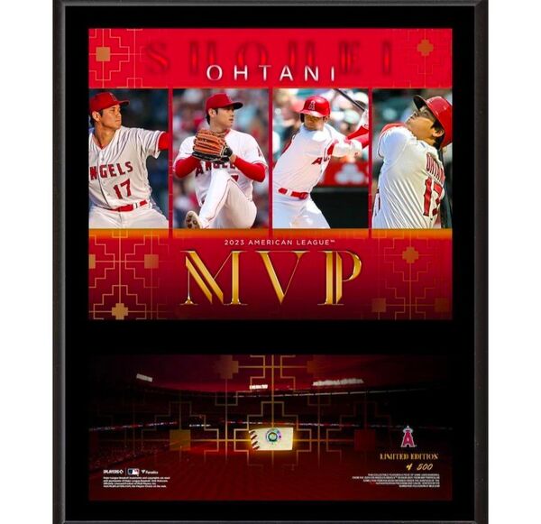 【世界500個限定生産】大谷翔平 2023 年MVP 日本未発売 記念パネル