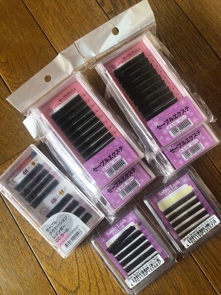 ★訳アリ【マツエク】セーブルラッシュ「セーブルエクステ」まとめ売り Dカール Cカール CCカール