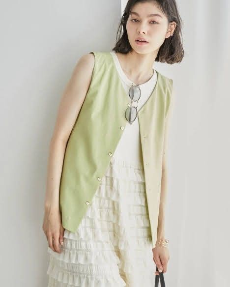 ROPE' PICNIC ロペピクニック 2WAY ウエストベルトノースリーブブラウス レディース 38 GDH1326