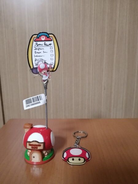 キノピオ メモスタンド キノピオカフェ 置物 キーホルダー セット