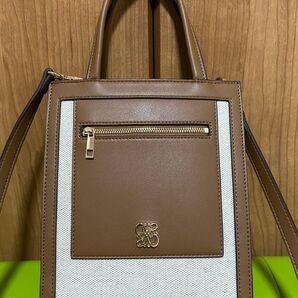 最終値下げ! RANDA キャンバス×PU 2WAYトートバッグ