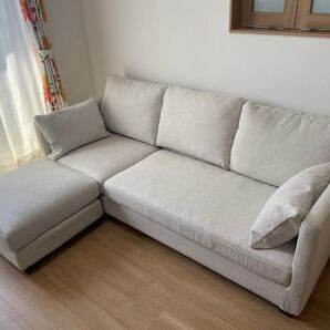 【美品】ソファ 3人掛け カウチソファ 組み替え式