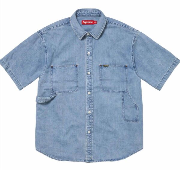 Supreme デニム シャツ Denim Painter Shirt オーバーサイズ