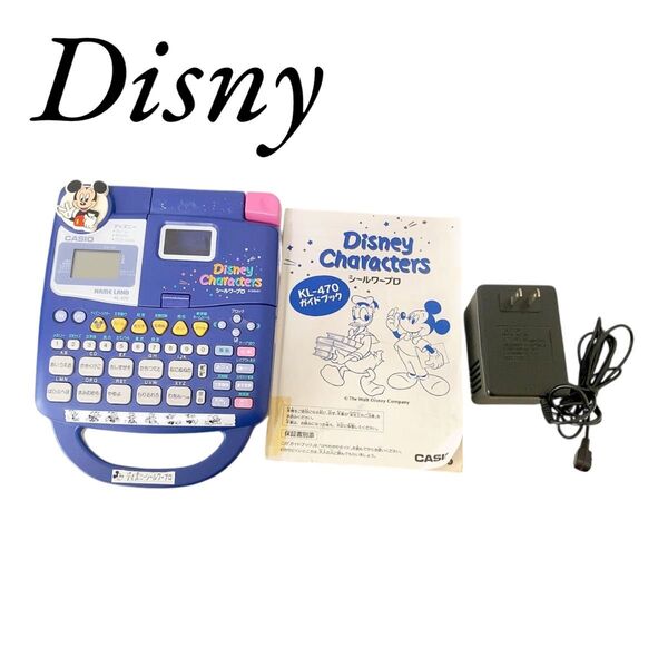 ディズニー テプラ シール お名前シール ミッキー レトロ ネームランド CASIO カシオ シールワープロ