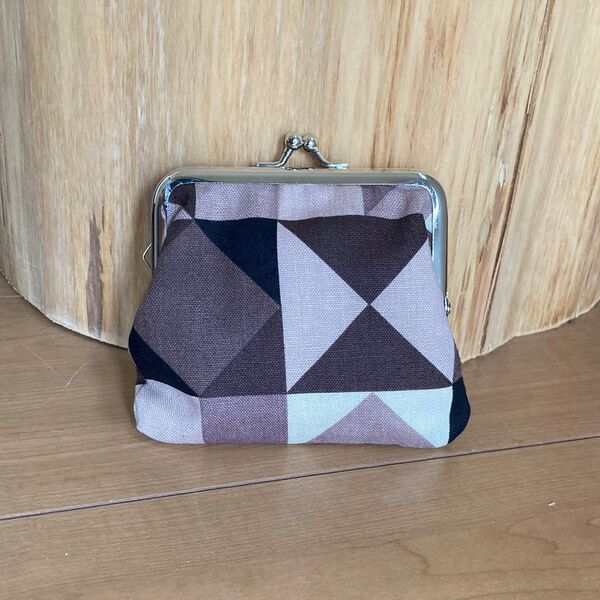 がま口ハンドメイド 茶系
