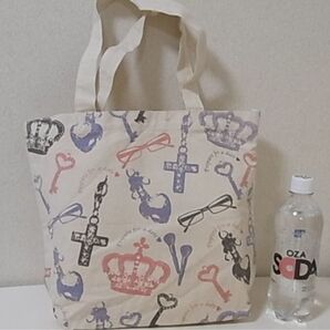 キャンバス BIG トート バッグ レディース 大容量 肩掛け ハンド 両用 エコバッグ